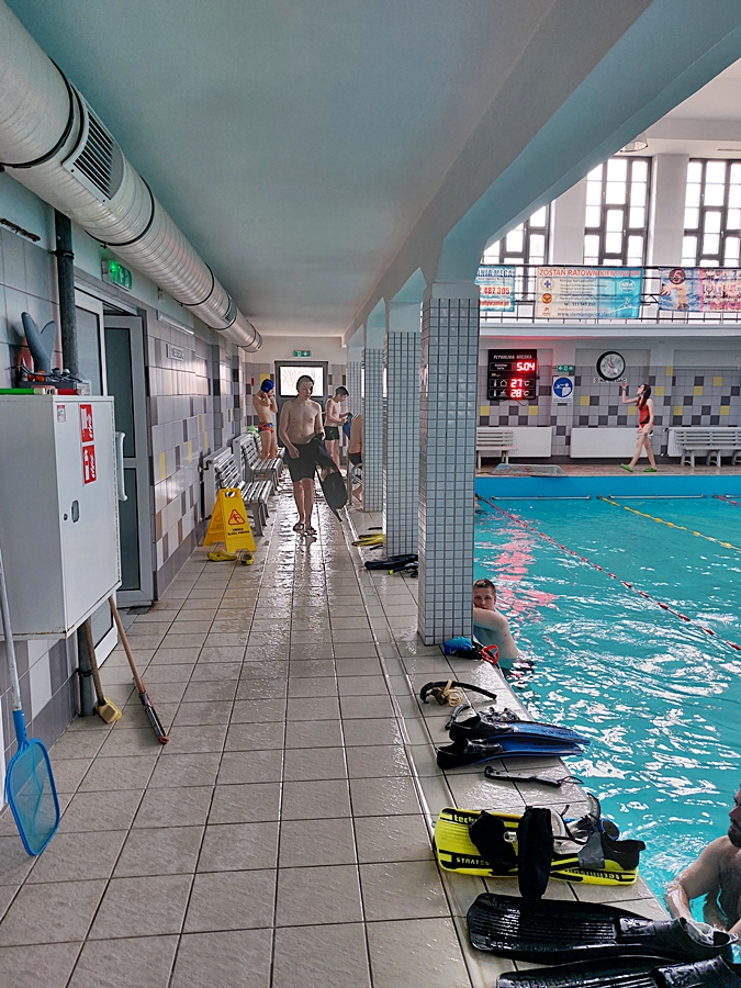 Hokej pod wodą Walenie Siemianowice Śląskie Trening 5 IV 2025